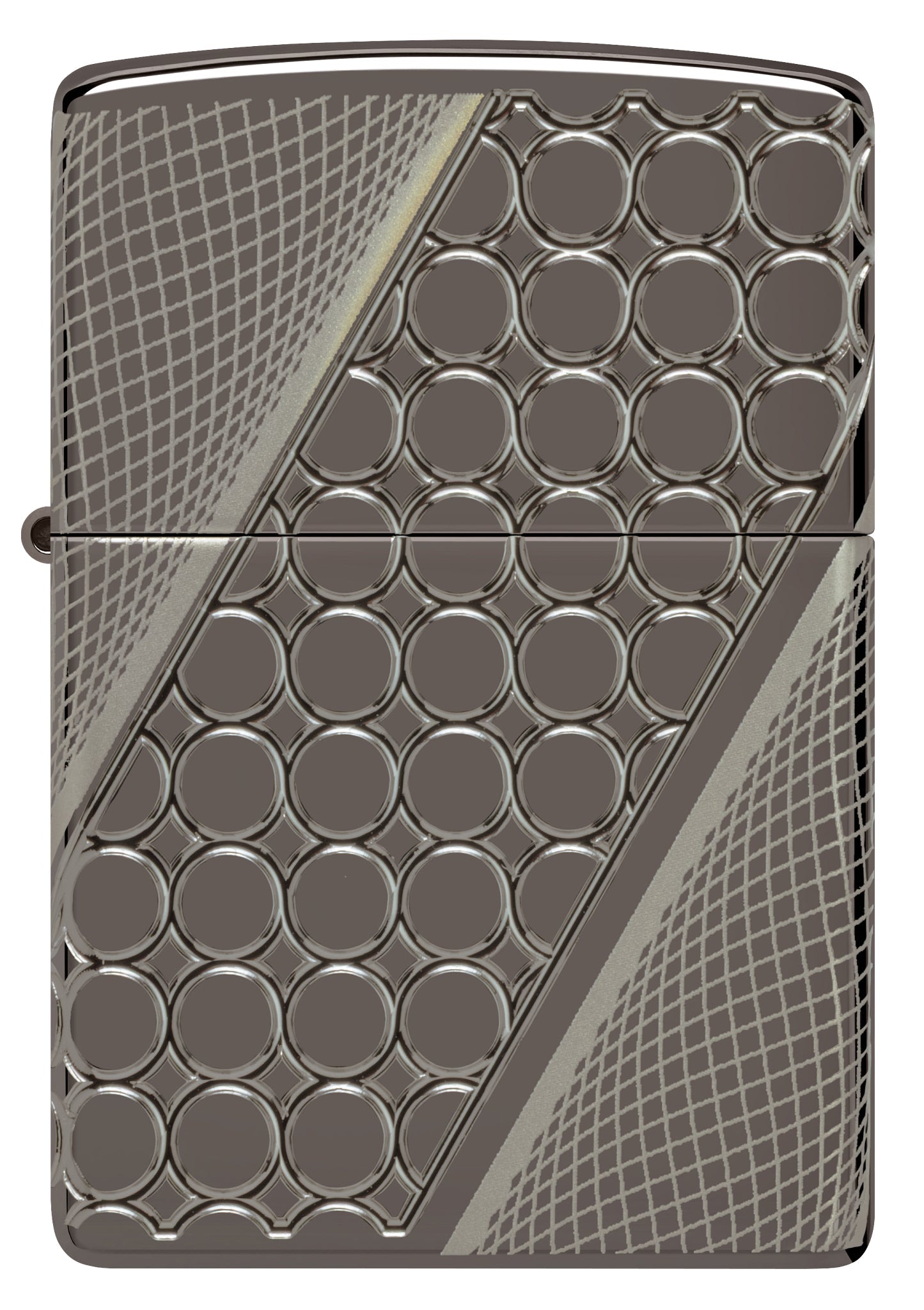 Zippo Deep Dots Design Armor Black Ice MultiCut 360 Lighter #46812