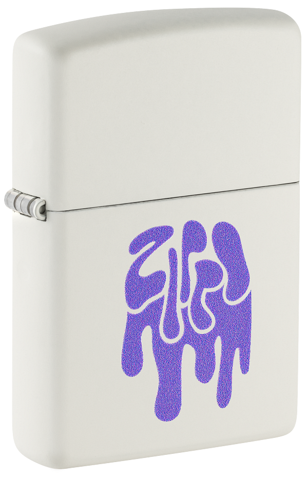 Zippo Drip Design, White Matte Lighter #47465