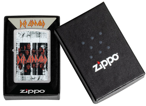 Zippo Def Leppard Logo Design, Street Chrome Finish Lighter #46742