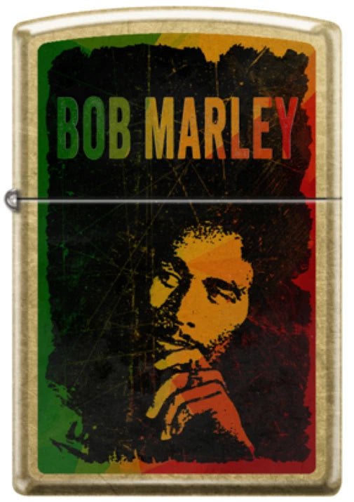 Zippo Bob Marley Design, Street Brass Lighter #46997