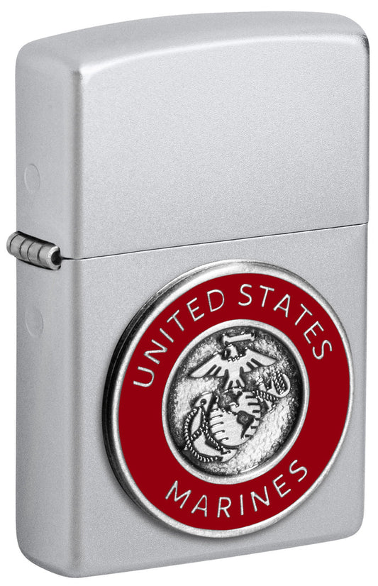 Zippo United States Marines Corps, Sating Chrome Lighter #48974