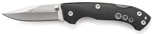 Smith & Wesson 24-7 EDC Pocket Knife 3" Clip Point Stainless Steel Blade #CK109