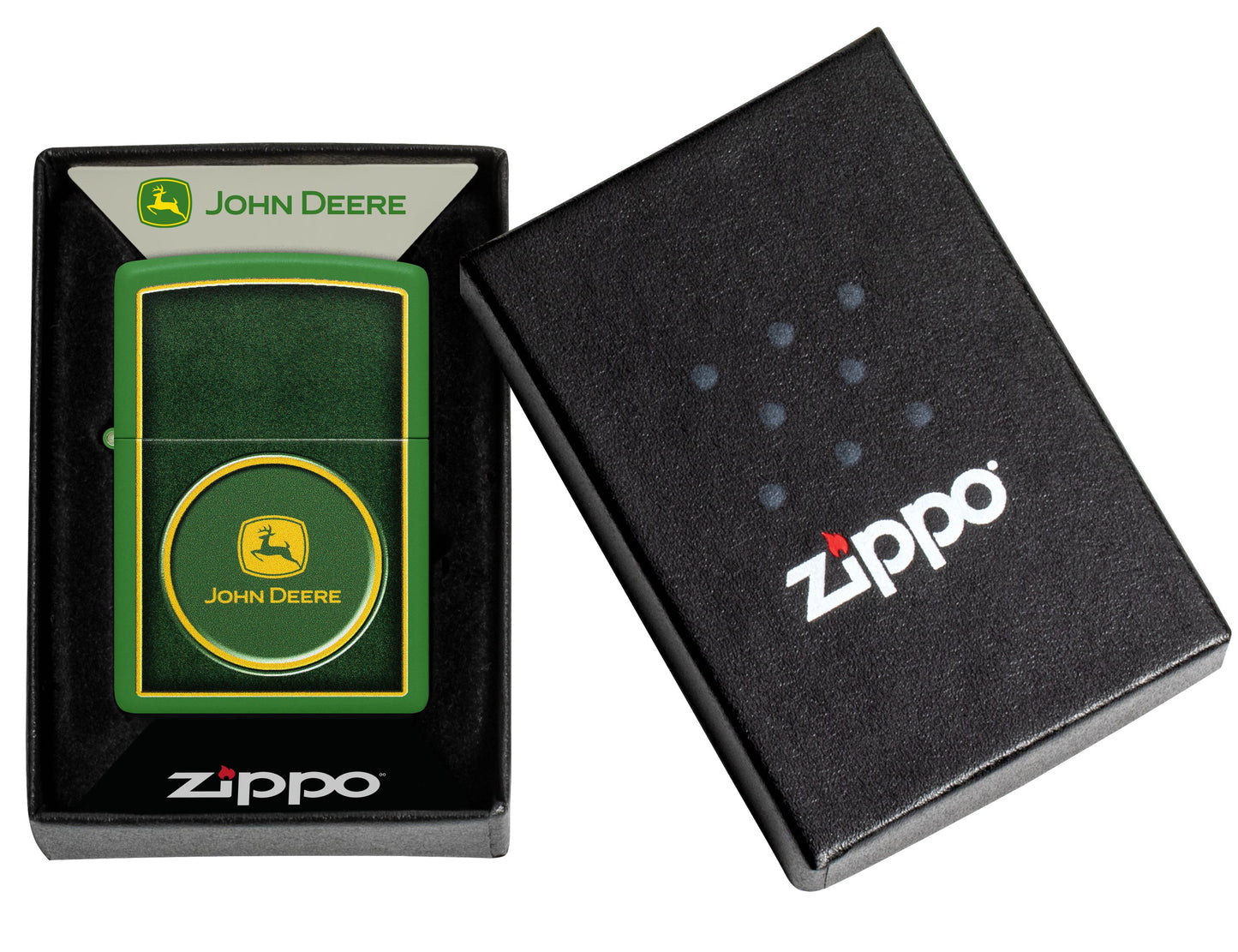 Zippo John Deere, Moss Green Matte Lighter #47396