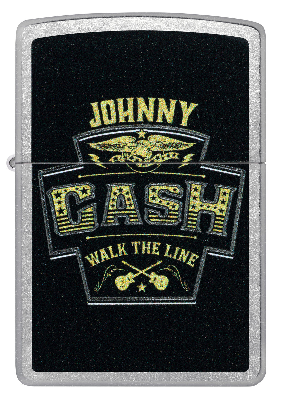Zippo Johnny Cash Marquee Design, Street Chrome Finish Lighter #46592