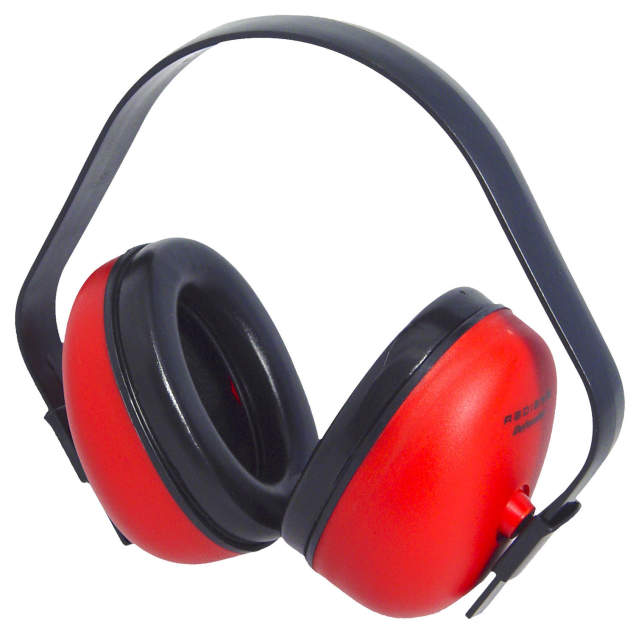 Radians Def‑Guard 23 Earmuff Hearing Protection Red Adjustable Headband #DF0310HC