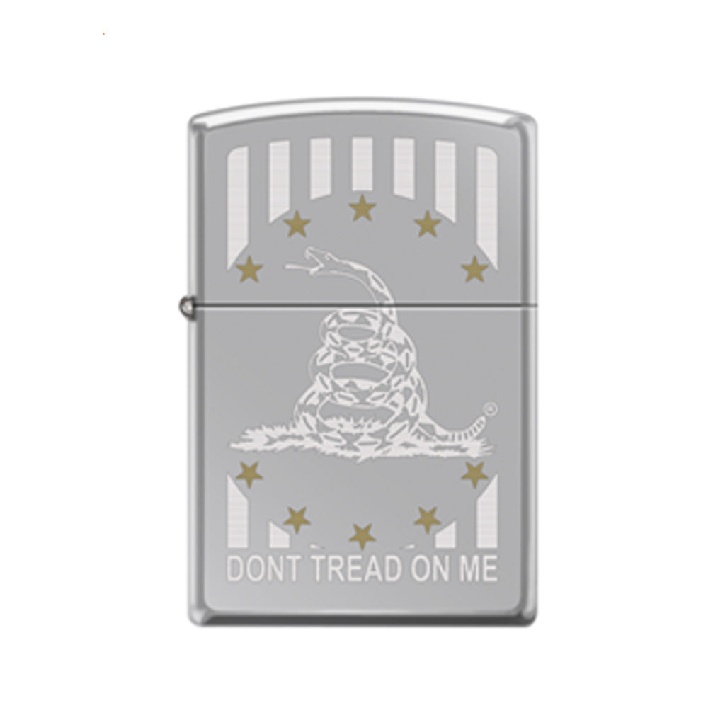 Don't Tread On Me Zippo Lighters (Black Matte - Yellow Flag with Gadsden  Snake)