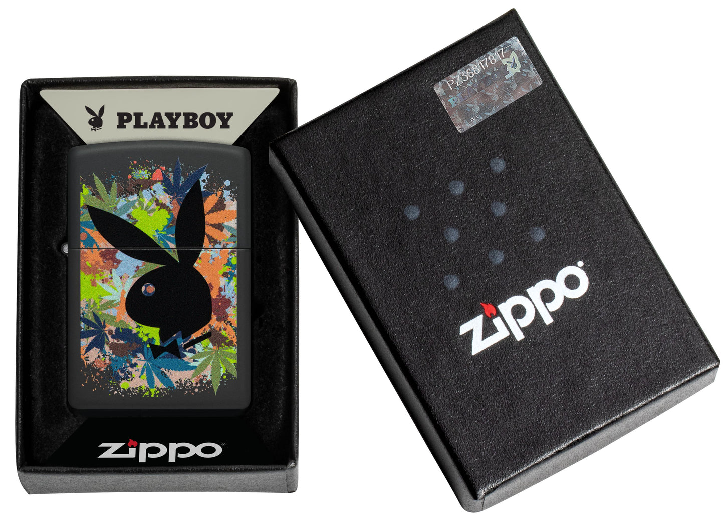 Zippo Playboy Logo Design, Black Matte Lighter #46222