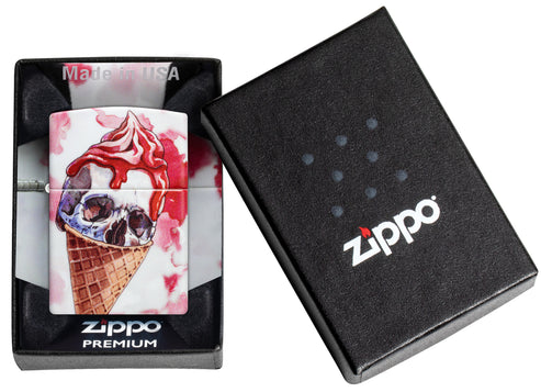Zippo I Scream Cone Design, 540 Matte Finish Lighter #46748