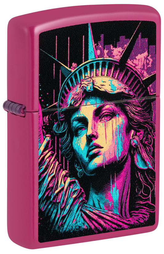 Zippo American Lady Statue of Liberty Design, Frequency Lighter #48916