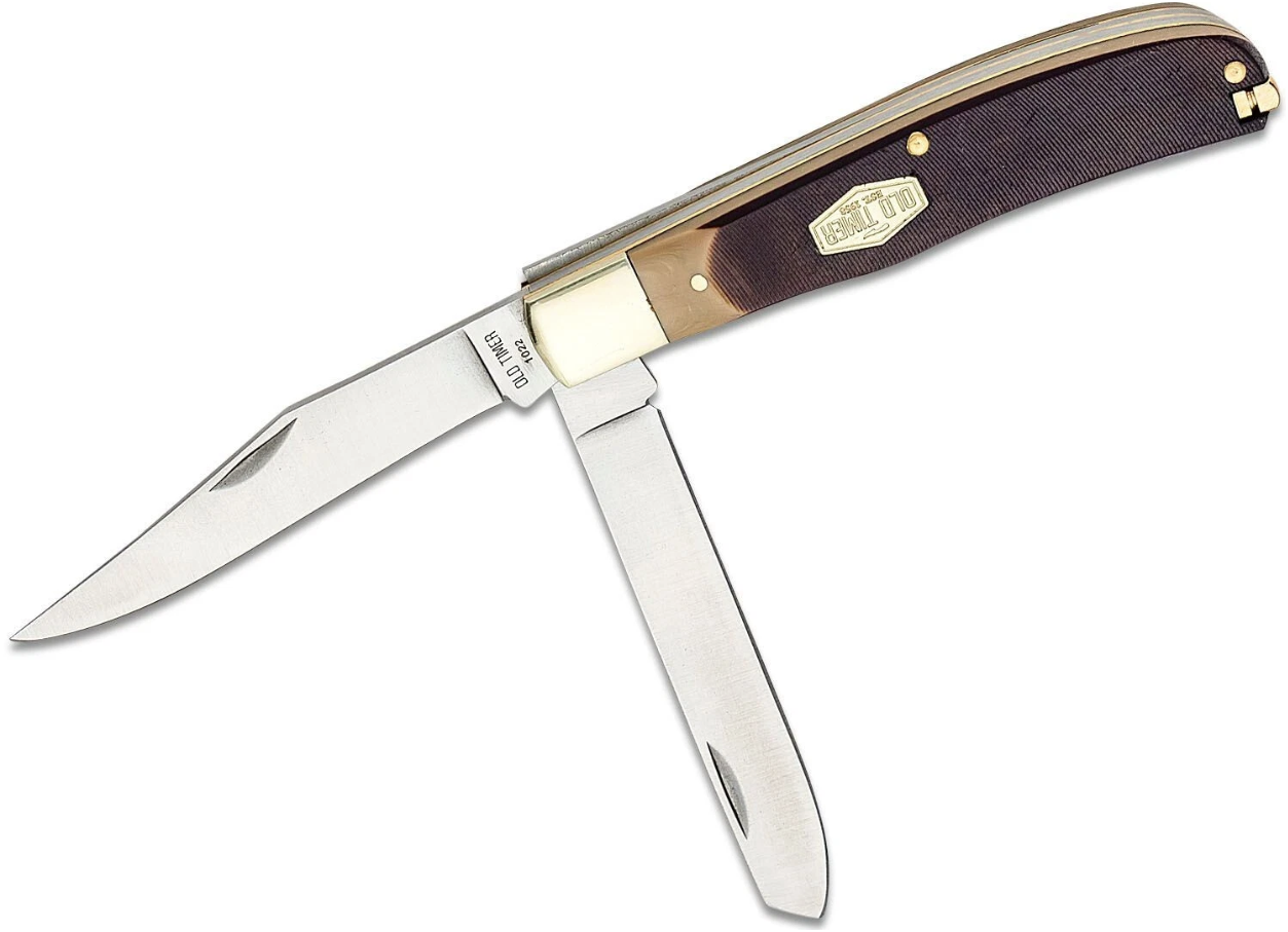 Old Timer 96OT Bearhead Trapper Folding Pocket Knife #1187301