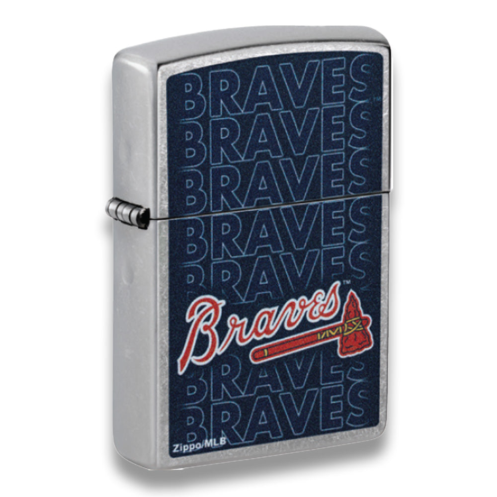 Zippo MLB Atlanta Braves Baseball Team, Street Chrome Lighter #46528