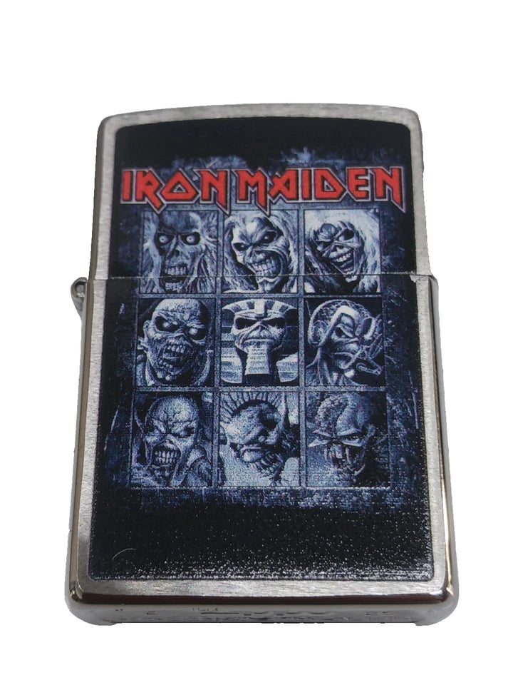 Zippo Iron Maiden Design, Brushed Chrome Lighter #46991