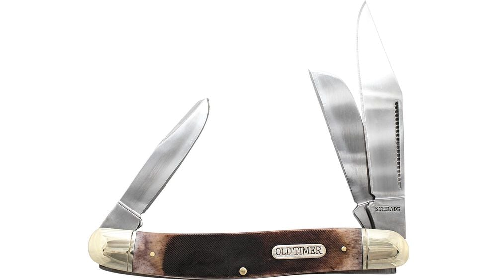 Old Timer Genuine Bone Lumberjack 858OTB Folding Pocket Knife #1187286