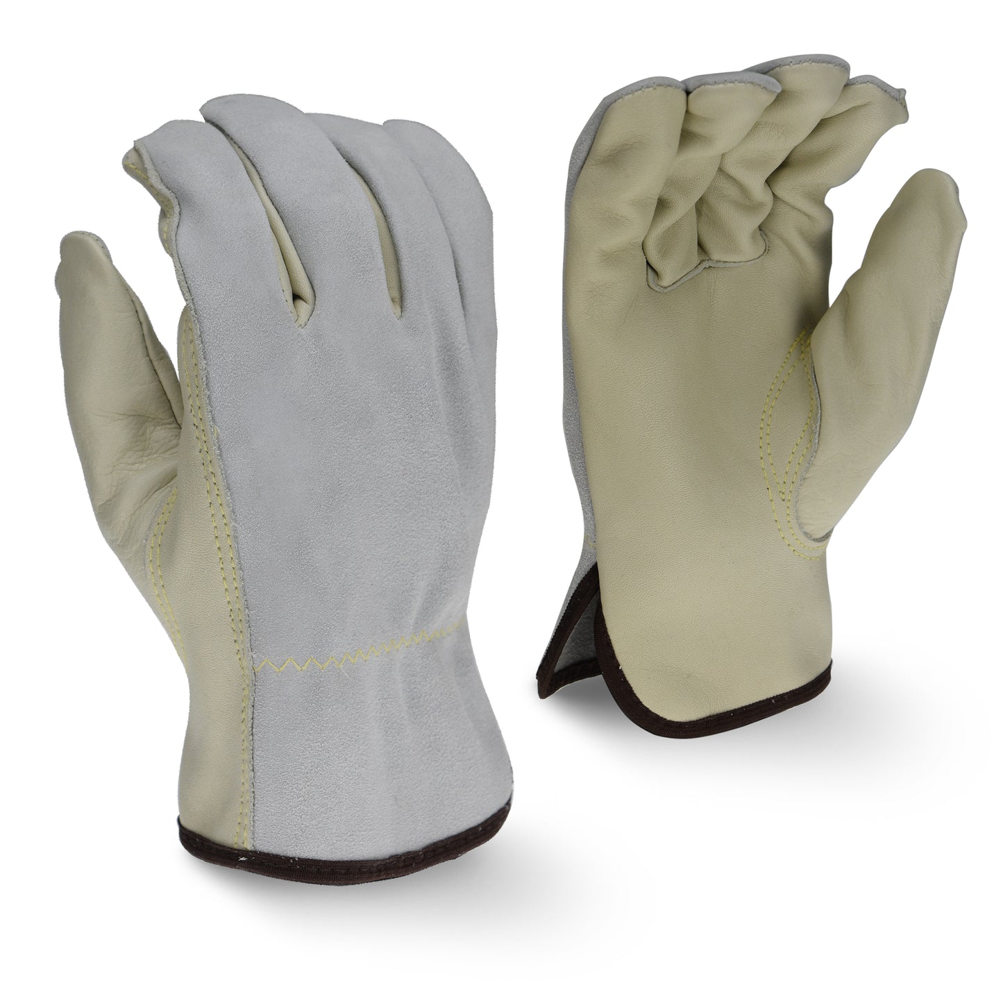 Radians Premium Grain Cowhide Leather Driver, Size XL, Dozen (12 Pairs) #RWG4421XL