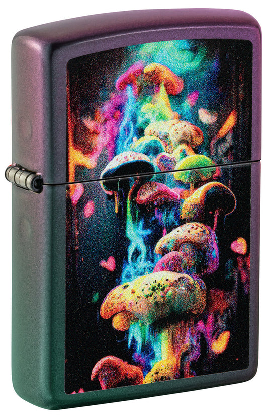 Zippo Mushrooms Design, Iridescent Lighter #48929