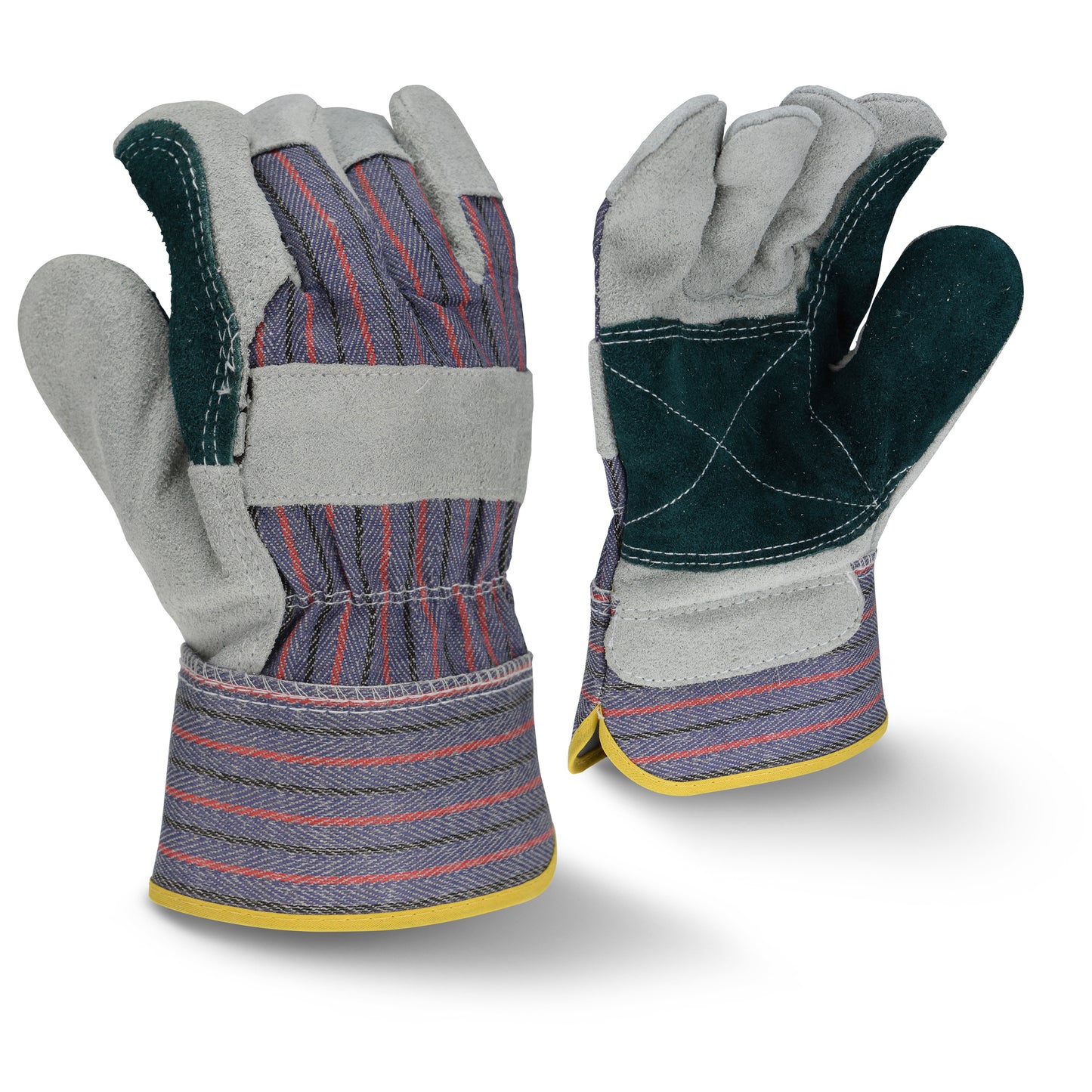 Radians Regular Shoulder Gray Split Cowhide Leather Glove, Size 2X, Dozen (12 Pairs) #RWG3200XXL