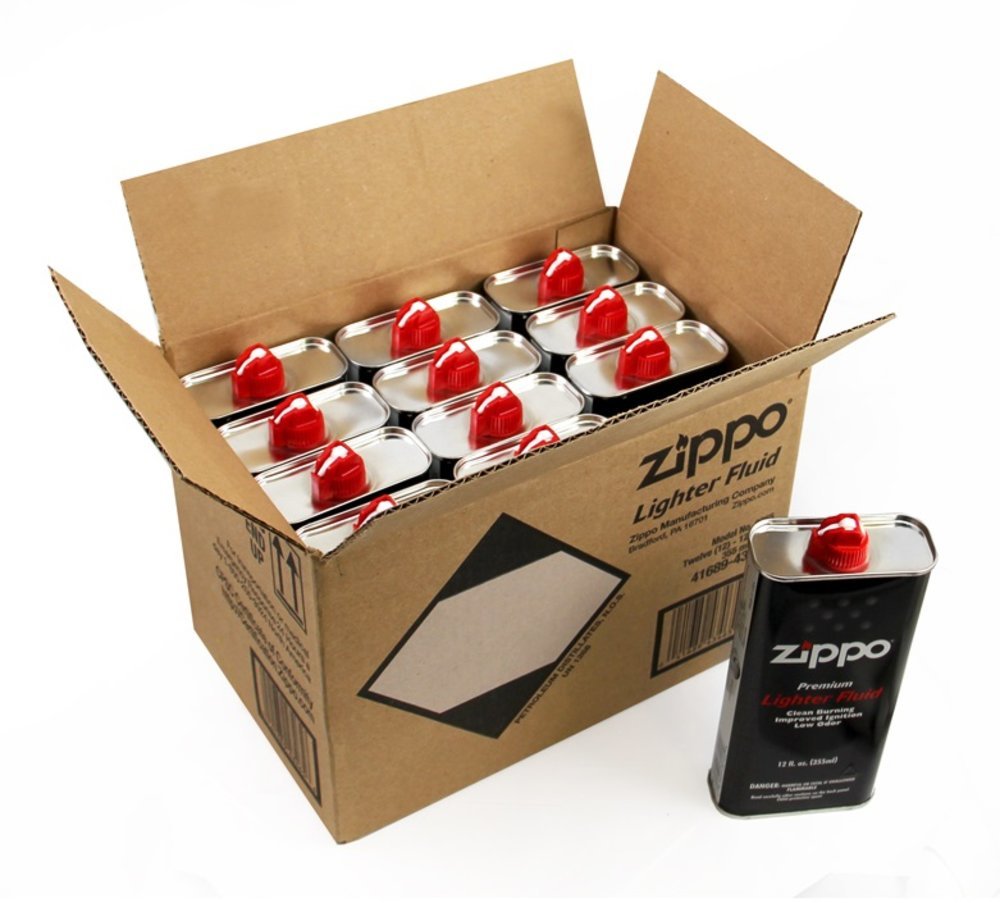 (12-Cans) 12 oz/355 ml Each (12FC), Zippo Fuel Fluid, All Pocket Lighters #3365
