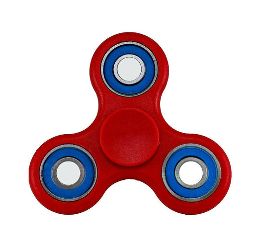 High Performance Spin-R Fidget Play Stress-Relief Tri-Spinner, Red/Blue #11669R