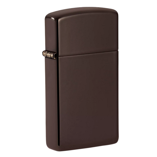 Zippo Slim Brown Base Model, Windproof Lighter #49266