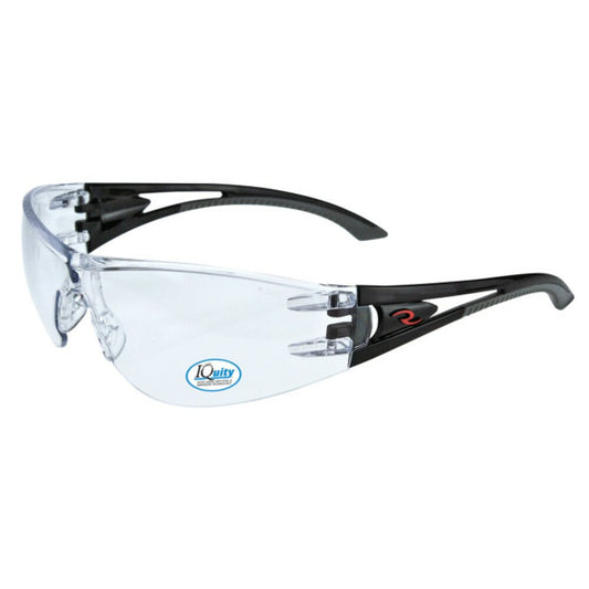 Radians Optima IQ Anti-Fog Safety Glasses, Clear Lens Black Frame #OP1013ID