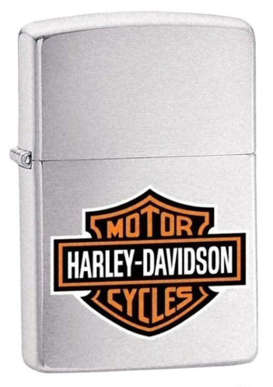 Zippo Harley-Davidson Logo Lighter, Brushed Chrome H-D #200HD.H252