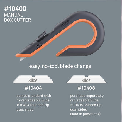 Slice Finger Friendly Blades Box Cutter, Manual #10400