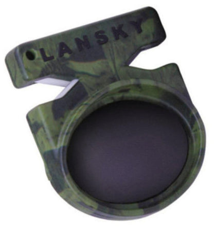 Lansky Quick Fix Pocket Knife Sharpener, Carbide & Ceramic, Camo #LCSTC-CG