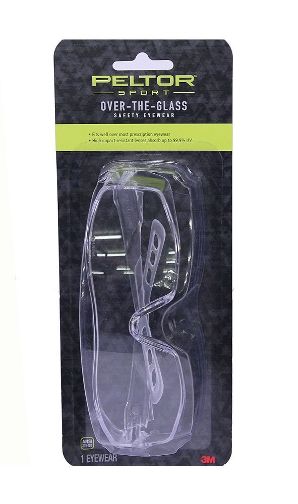 3M Peltor Sport Over-the-Glass Eyewear, Eyeglass Protector Clear #47030