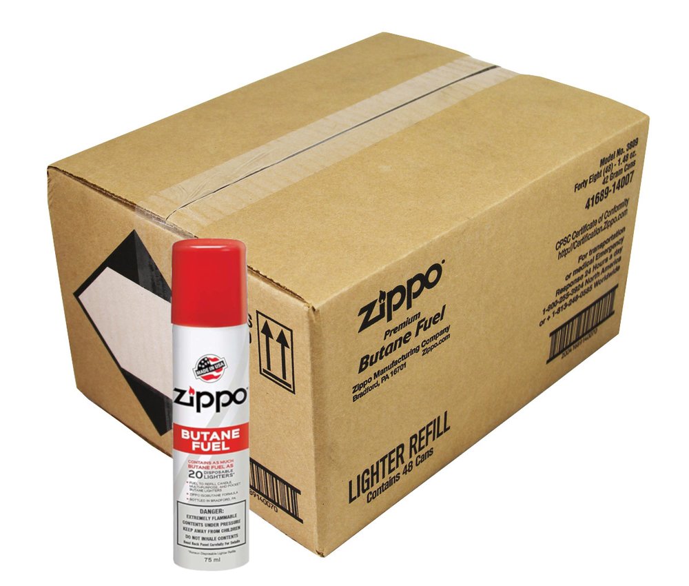 Zippo Premium Butane Fuel, 75 ml (48-Pack) #3809 – Benhalex