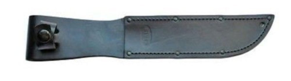 KA-BAR Full Size Knife Leather Sheath, Black Leather, For 7" Blades #1211S