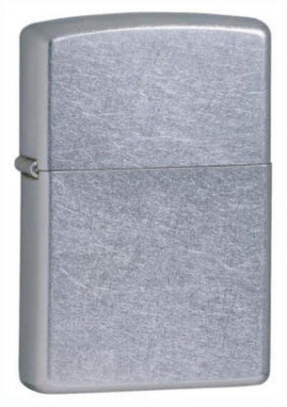 Zippo All-In-One Gift Kit, Street Chrome Lighter + Fluid + Zippo Flints #24651