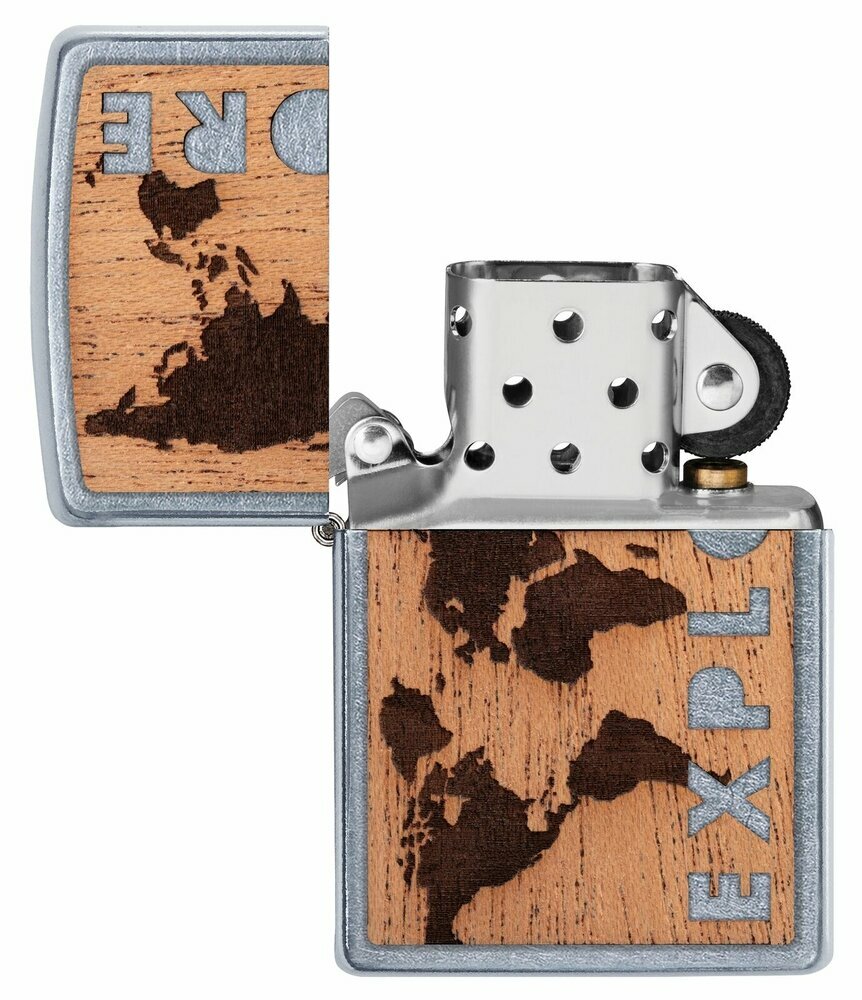 Zippo WOODCHUCK Explore Design, Windproof Lighter #49171