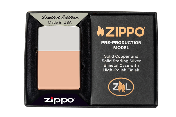 [Copper-Sterling Silver Rhodium Plated] Zippo Lighter Case  *Made-to-order*(A0386)