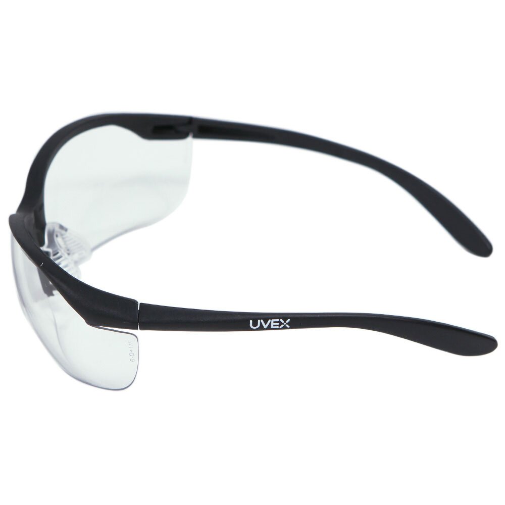 UVEX Vapor II Shooter's Safety Eyewear, Black Frame Clear Anti-Fog Lens #R-01535