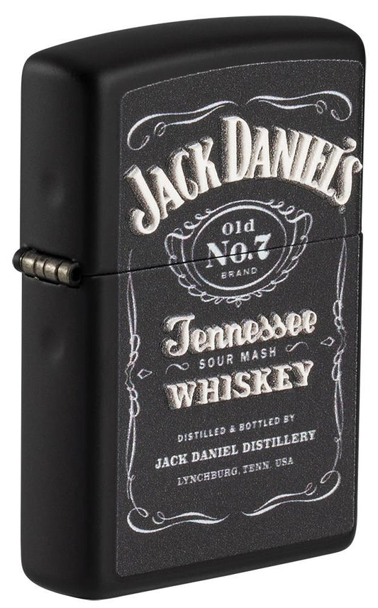 Zippo Jack Daniels Texture Print, Black Matte Lighter #49281