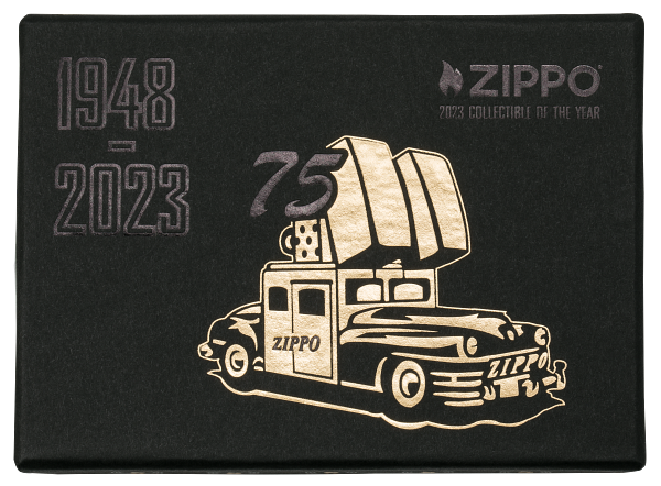 Zippo 2023 Collectible Of The Year, High Polish Black Armor Lighter #48691