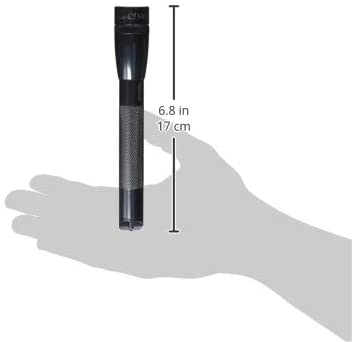 MAGLITE Mini PRO LED Flashlight, Gray, 2-Cell AA + Holster, 332 Lumens #SP2P09H