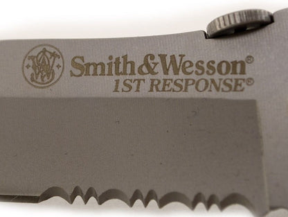 Smith & Wesson First Response Serrated Knife Partially Serrated Blade NEW #SWFRS