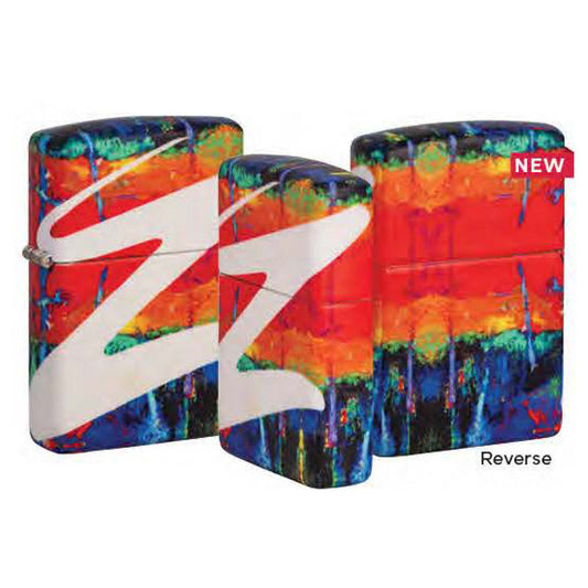 Zippo 540° Z Logo Rainbow, Windproof Lighter #49682