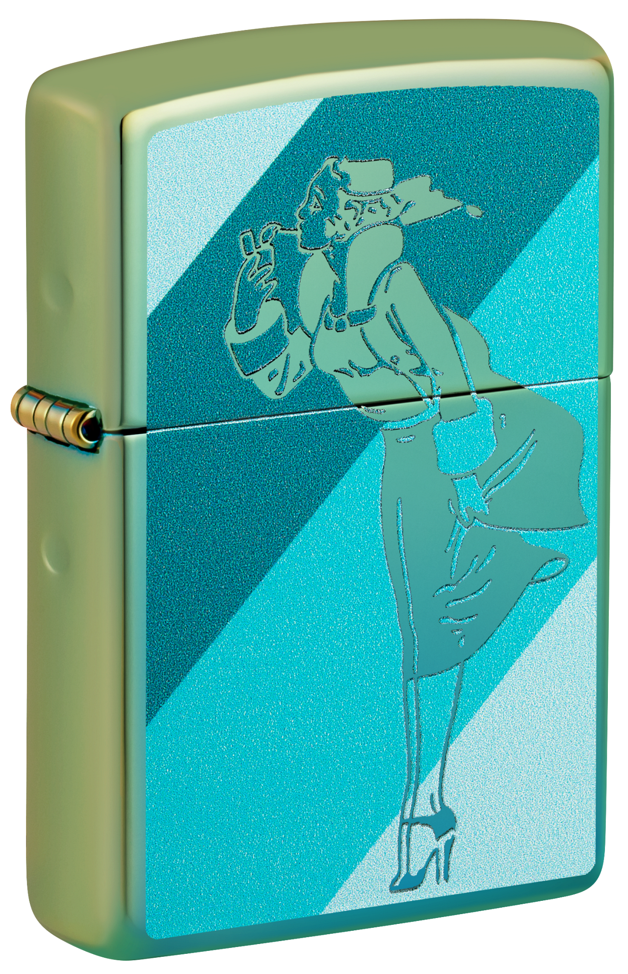Zippo Windy Girl, High Polish Teal Lighter #48457 – Benhalex
