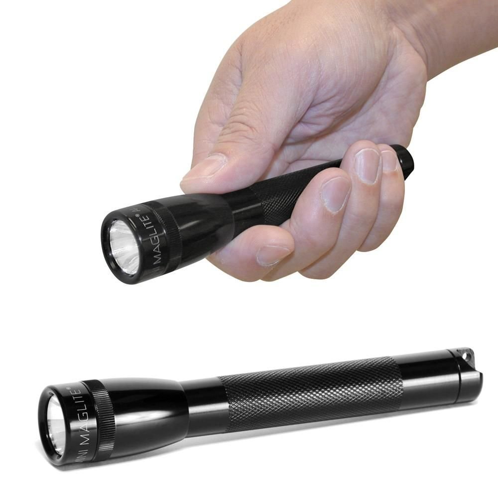 MAGLITE Mini Super-Bright Xenon Flashlight, 14 Lumens 2 Batteries, Black #M2A016