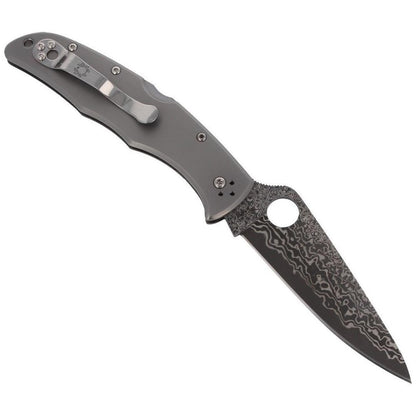 Spyderco Endura 4, Titanium Damascus, 97mm Blade, Made In Japan #C10TIPD