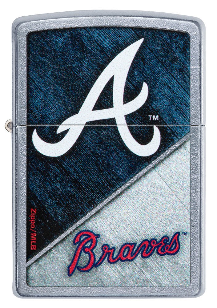 Zippo MLB Atlanta Braves Baseball Team, Street Chrome Lighter #49723