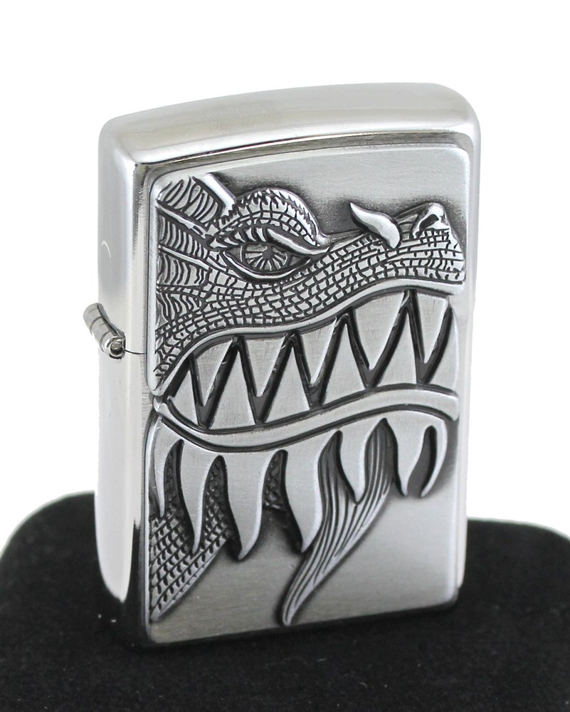 Zippo Fire Breathing Dragon Emblem Lighter #28969