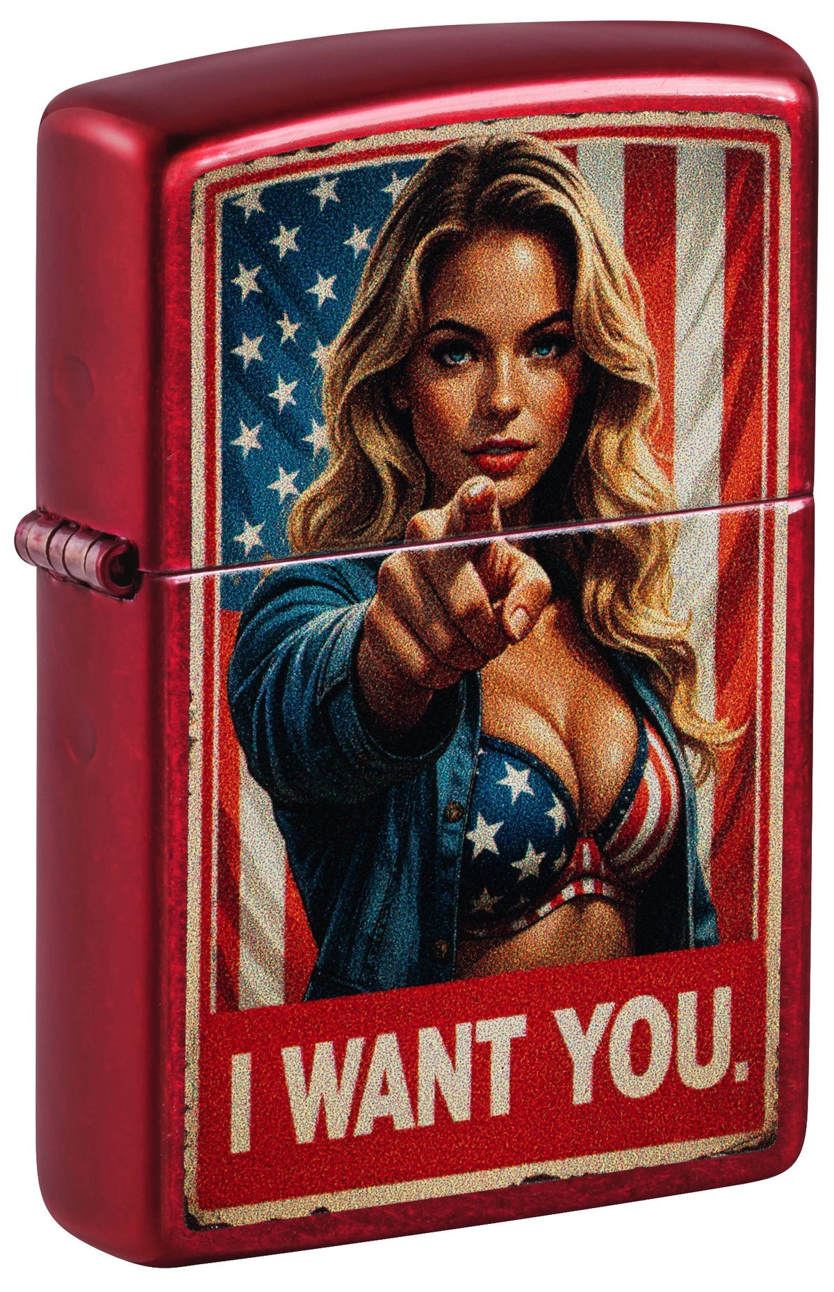 Zippo I Want You, Candy Apple Red Lighter #47273