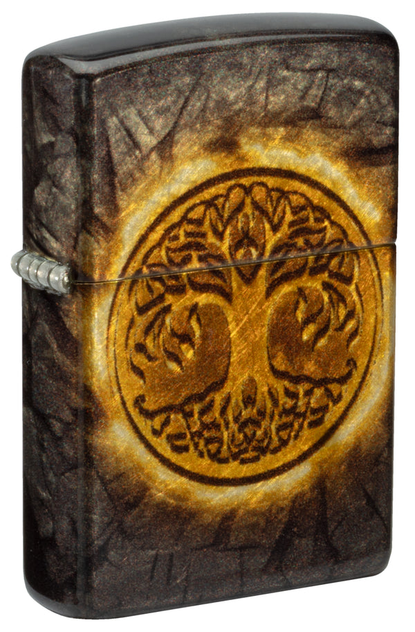 Zippo Gleaming Tree of Life Design 540 Fusion Lighter #46815