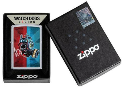 Zippo Watch Dogs Legion Gaming, Satin Chrome Finish, Windproof Lighter #49242