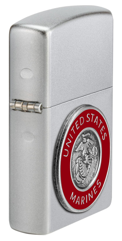 Zippo United States Marines Corps, Sating Chrome Lighter #48974