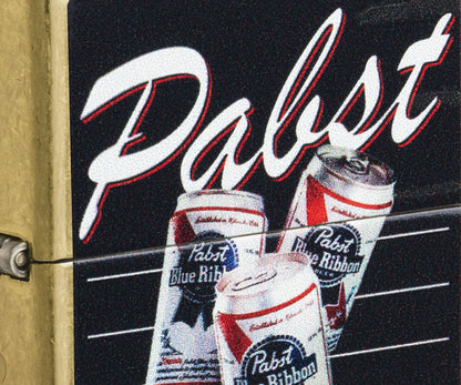 Zippo Pabst Blue Ribbon, Street Brass Lighter #47409