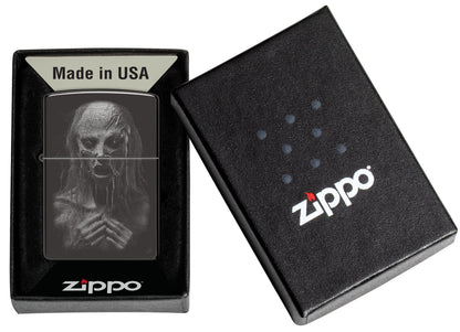 Zippo Zombie Monster Design, High Polish Black Lighter #46292